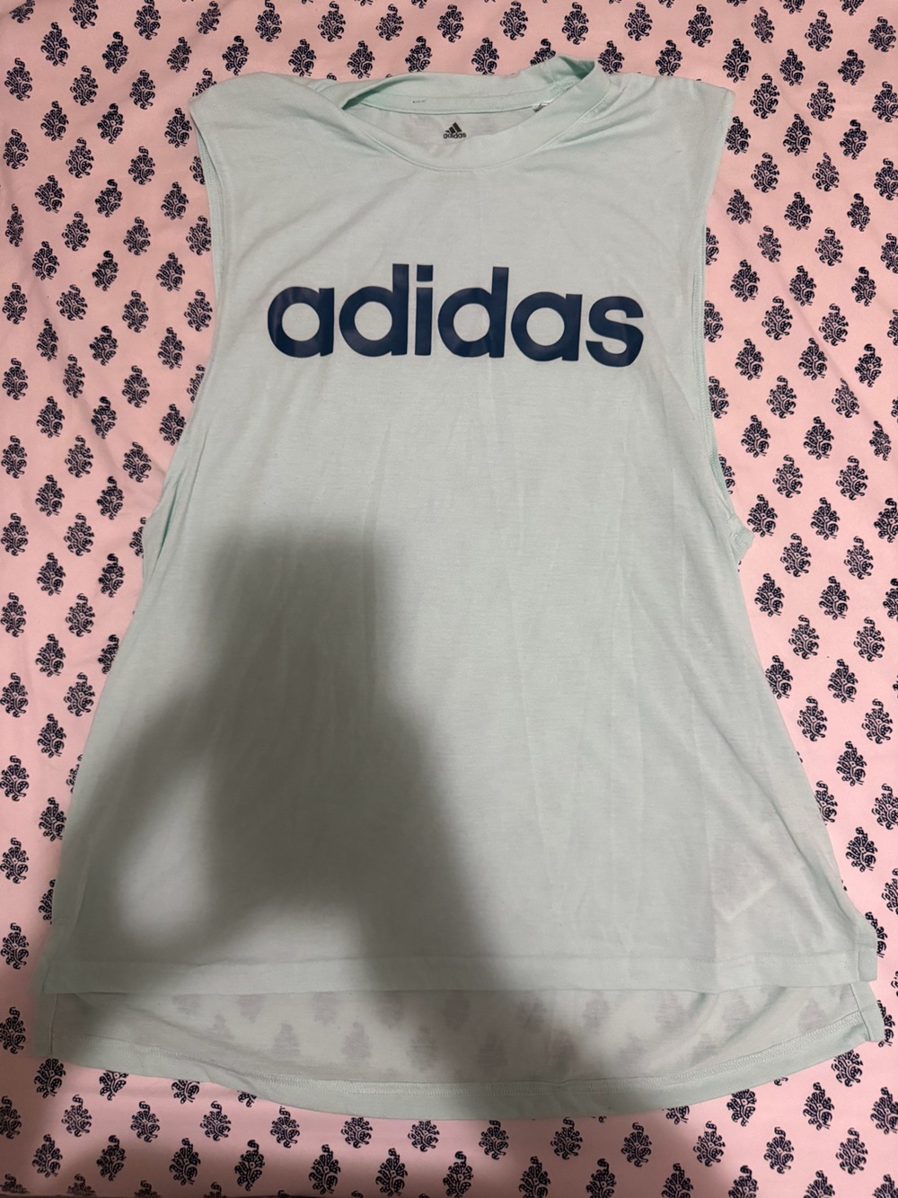 adidas Mint Green Logo Tank Top